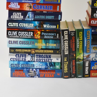 Clive Cussler Hardcover Adventure Book Collection