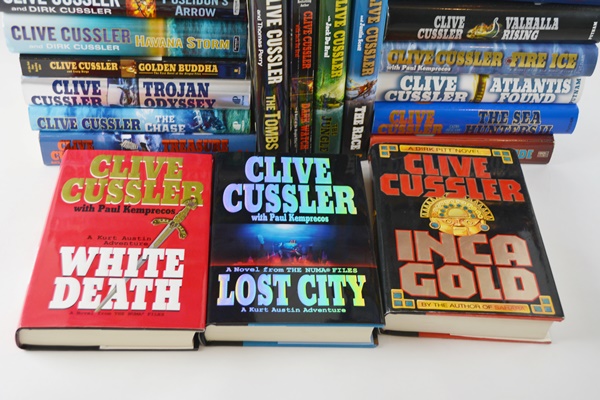 Clive Cussler Hardcover Adventure Book Collection