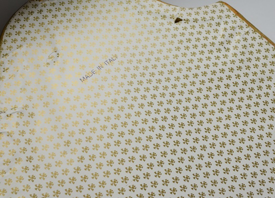 Brass Tone Table Lamp, Italian Mirror and Table Top Finial