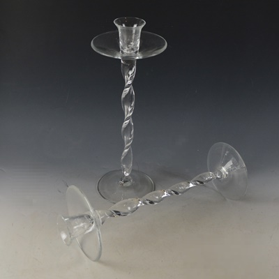 Twisted Crystal Candlesticks