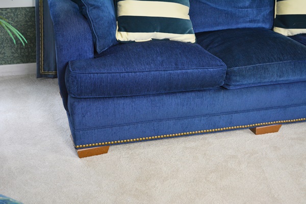 Stanford Furniture Navy Upholstered Sofa