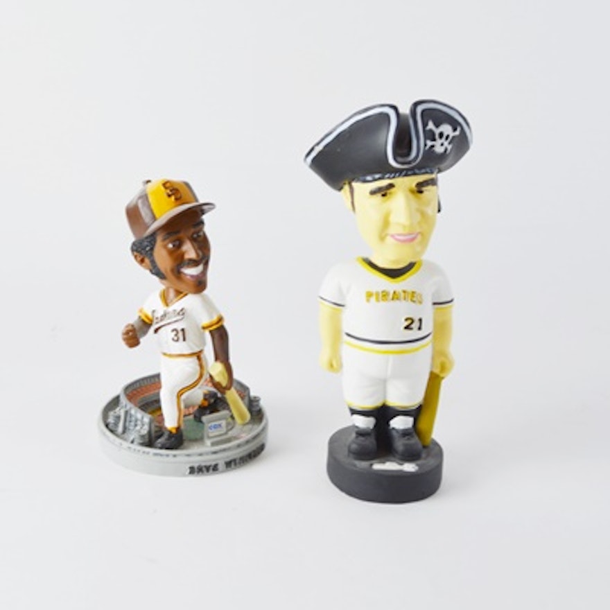 Roberto Clemente and Dave Winfield Bobbleheads