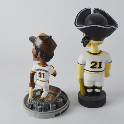 Roberto Clemente and Dave Winfield Bobbleheads