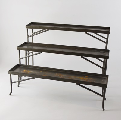 Metal Plant Stands and Faux Plants