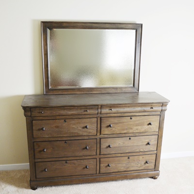 Bassett Furniture "Provence" Dresser and Mirror