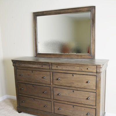 Bassett Furniture "Provence" Dresser and Mirror