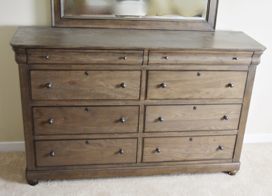 Bassett Furniture "Provence" Dresser and Mirror