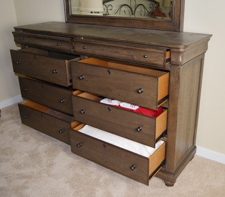 Bassett Furniture "Provence" Dresser and Mirror