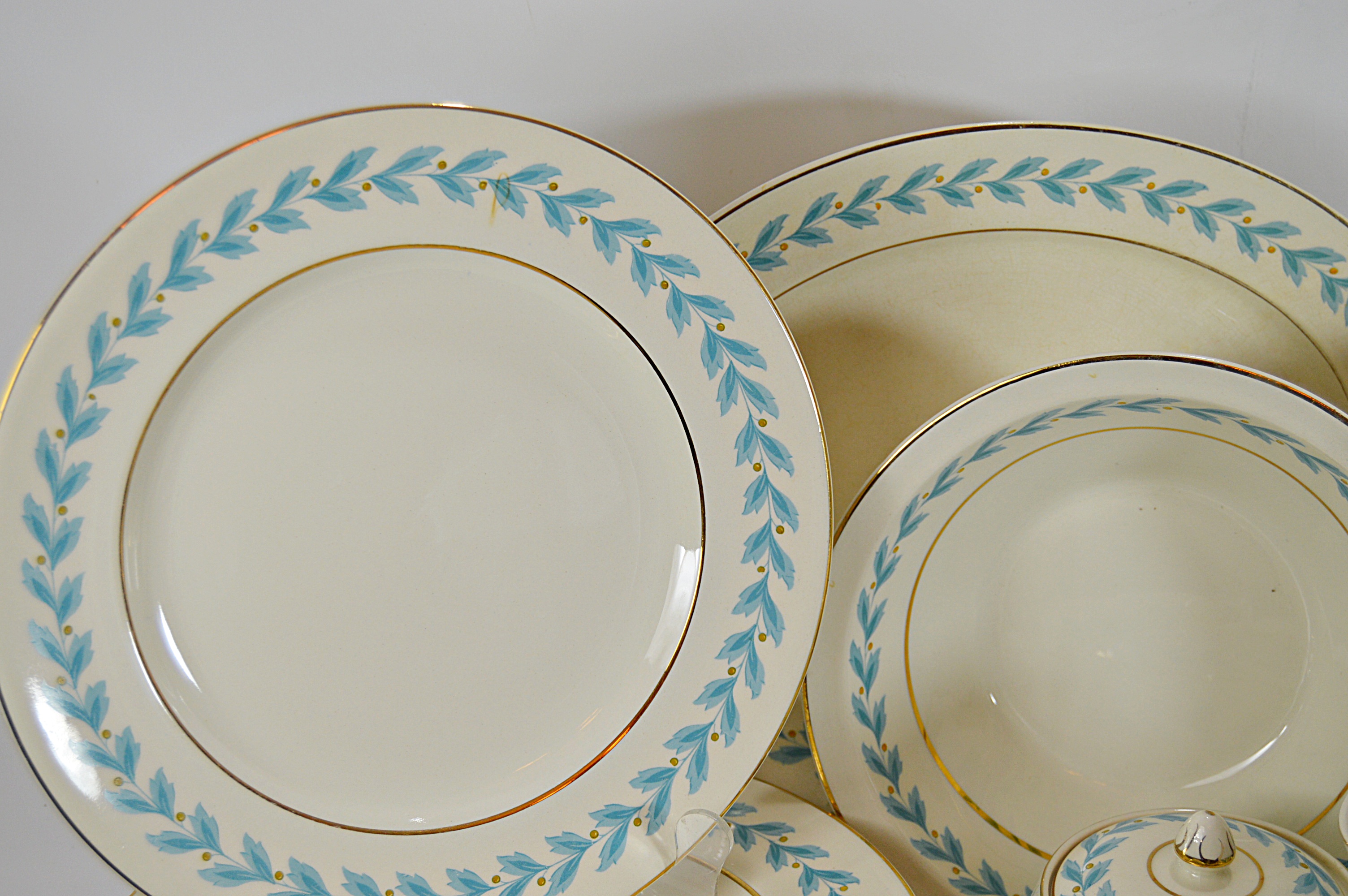 Eight-Place Setting of Johnson Bros. "Pareek" China Dinnerware