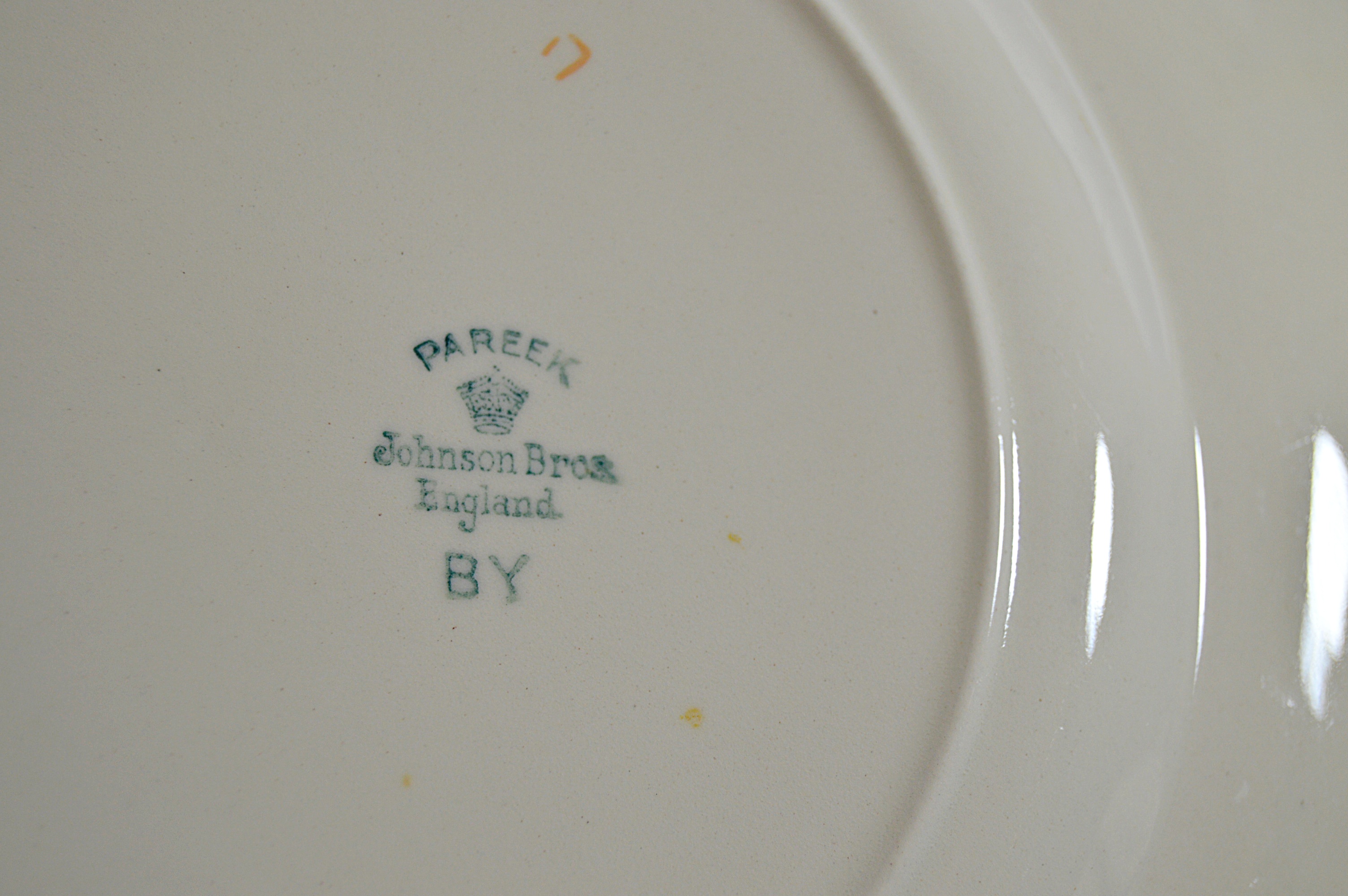 Eight-Place Setting of Johnson Bros. "Pareek" China Dinnerware