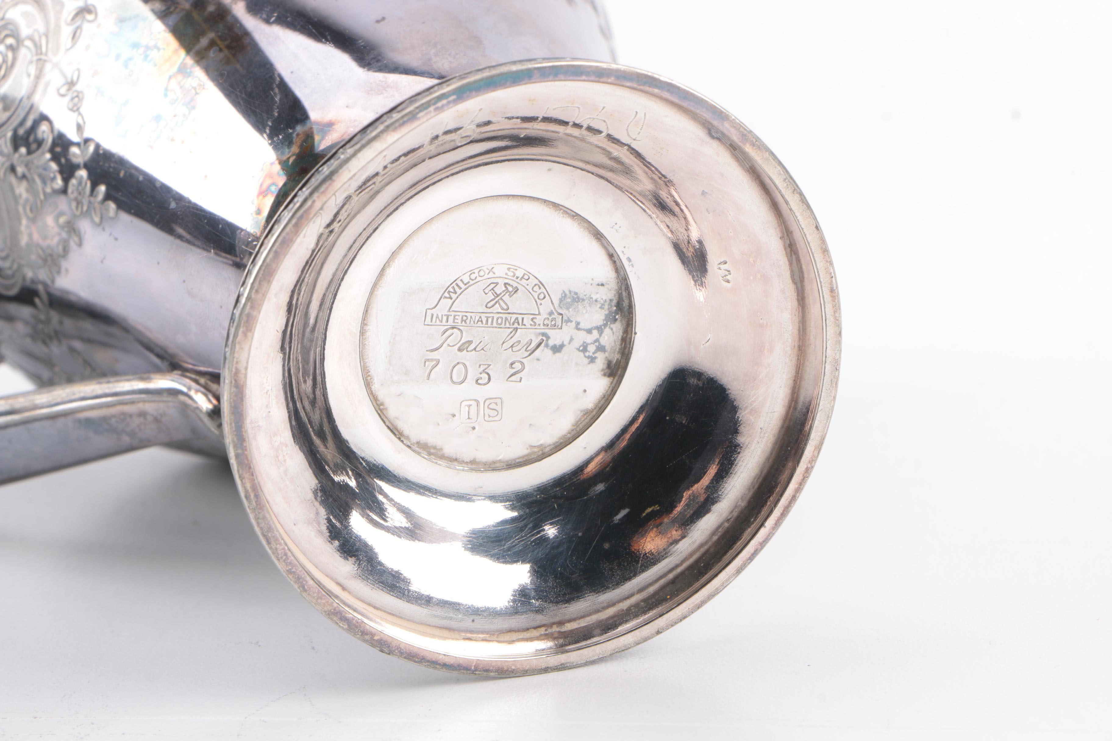 International Silver Co. Wilcox "Paisley" Silver Plate Hot Water Urn and More