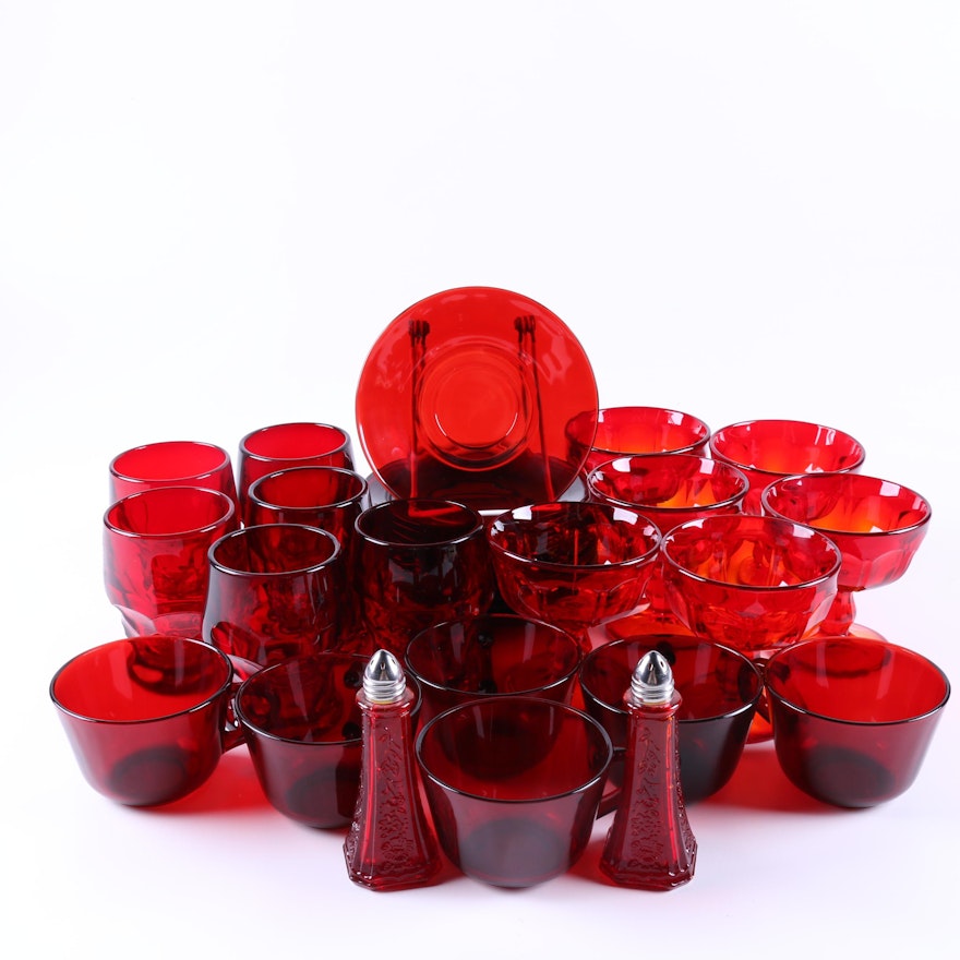 Cranberry Glassware