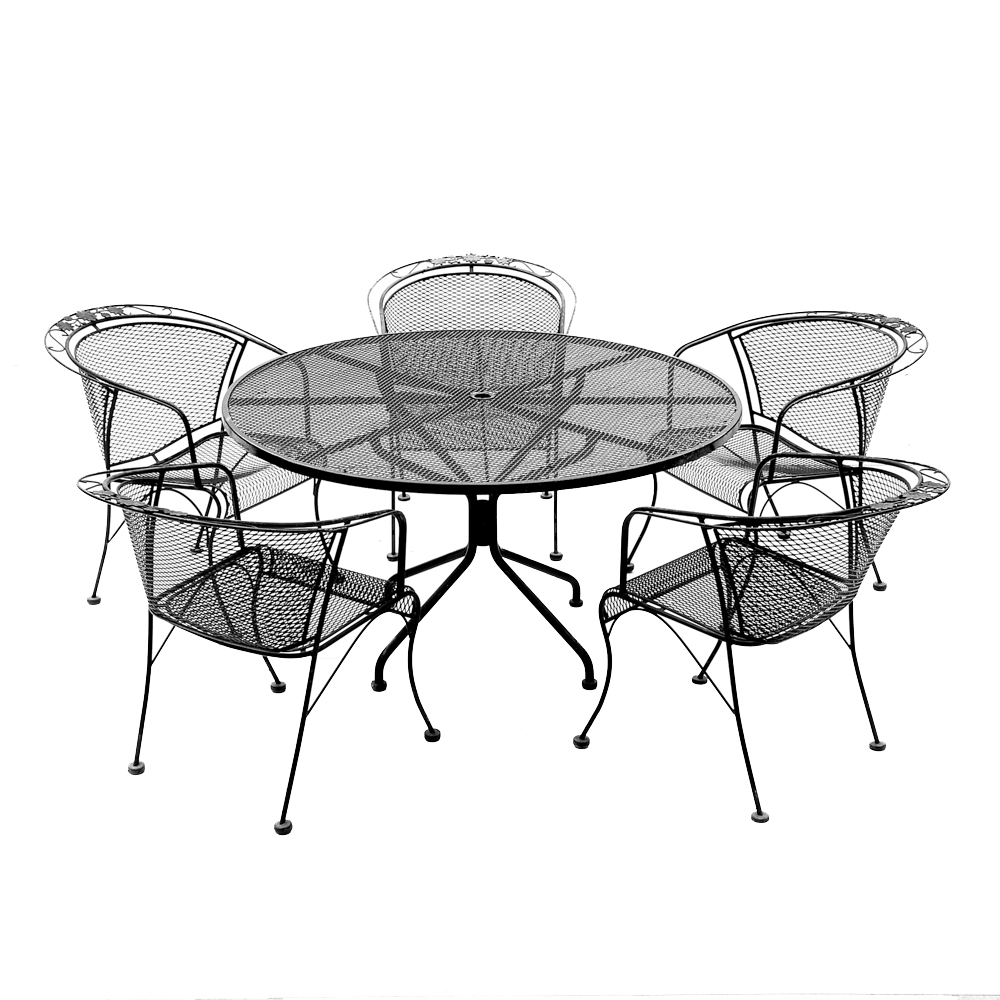 Black Wrought Iron Patio Set