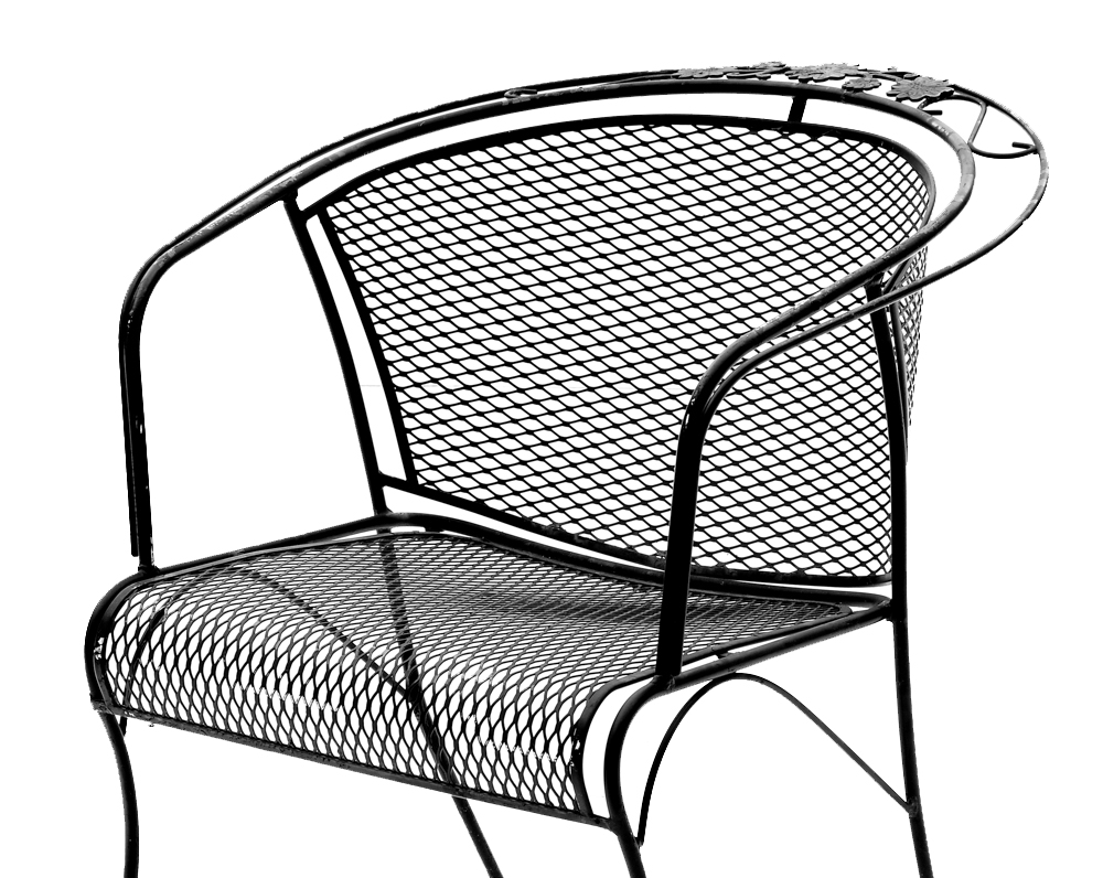 Black Wrought Iron Patio Set