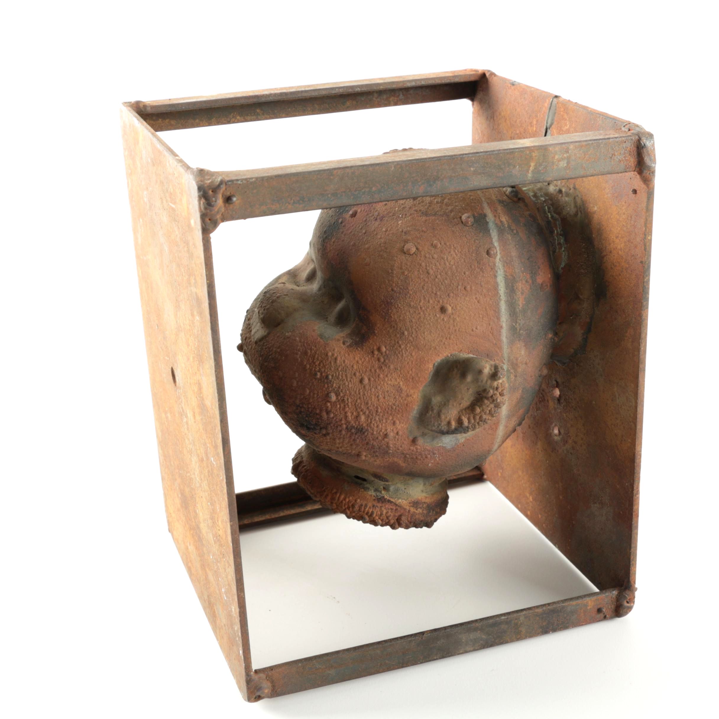 Cast Iron Dolls Head Mold