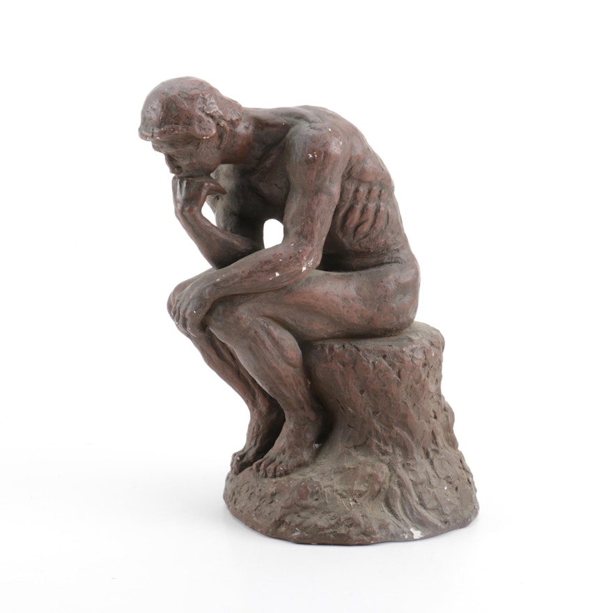 Ceramic "The Thinker" Figurine