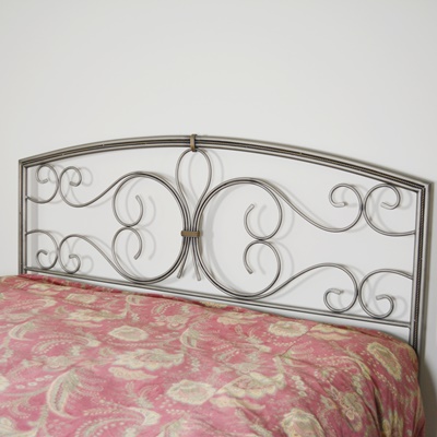 Bronze Tone Metal King Head Board