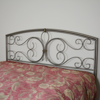 Bronze Tone Metal King Head Board