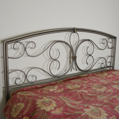 Bronze Tone Metal King Head Board