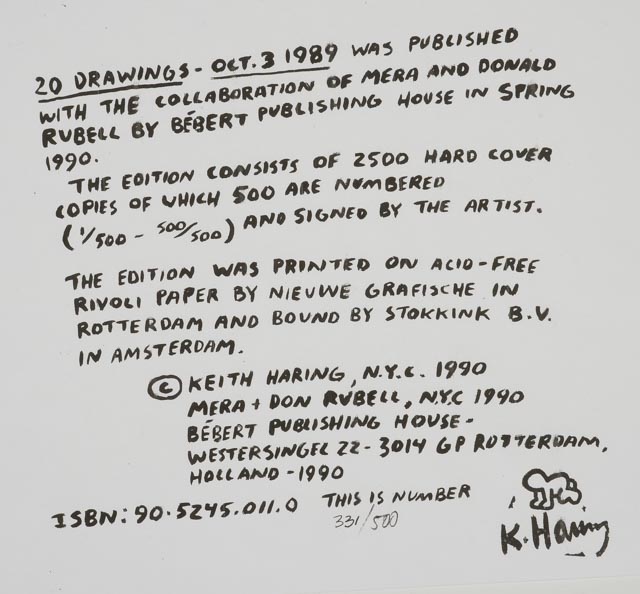 Keith Haring Limited Edition Print from "Against All Odds: 20 Drawings"