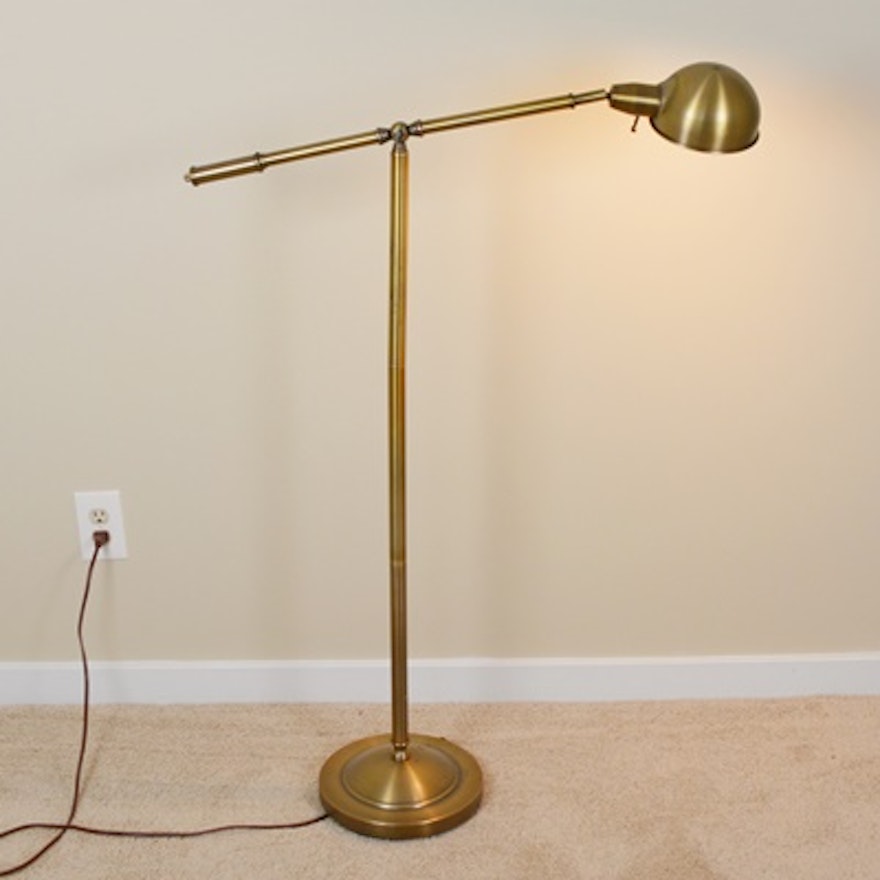 Adjustable Brass Floor Lamp
