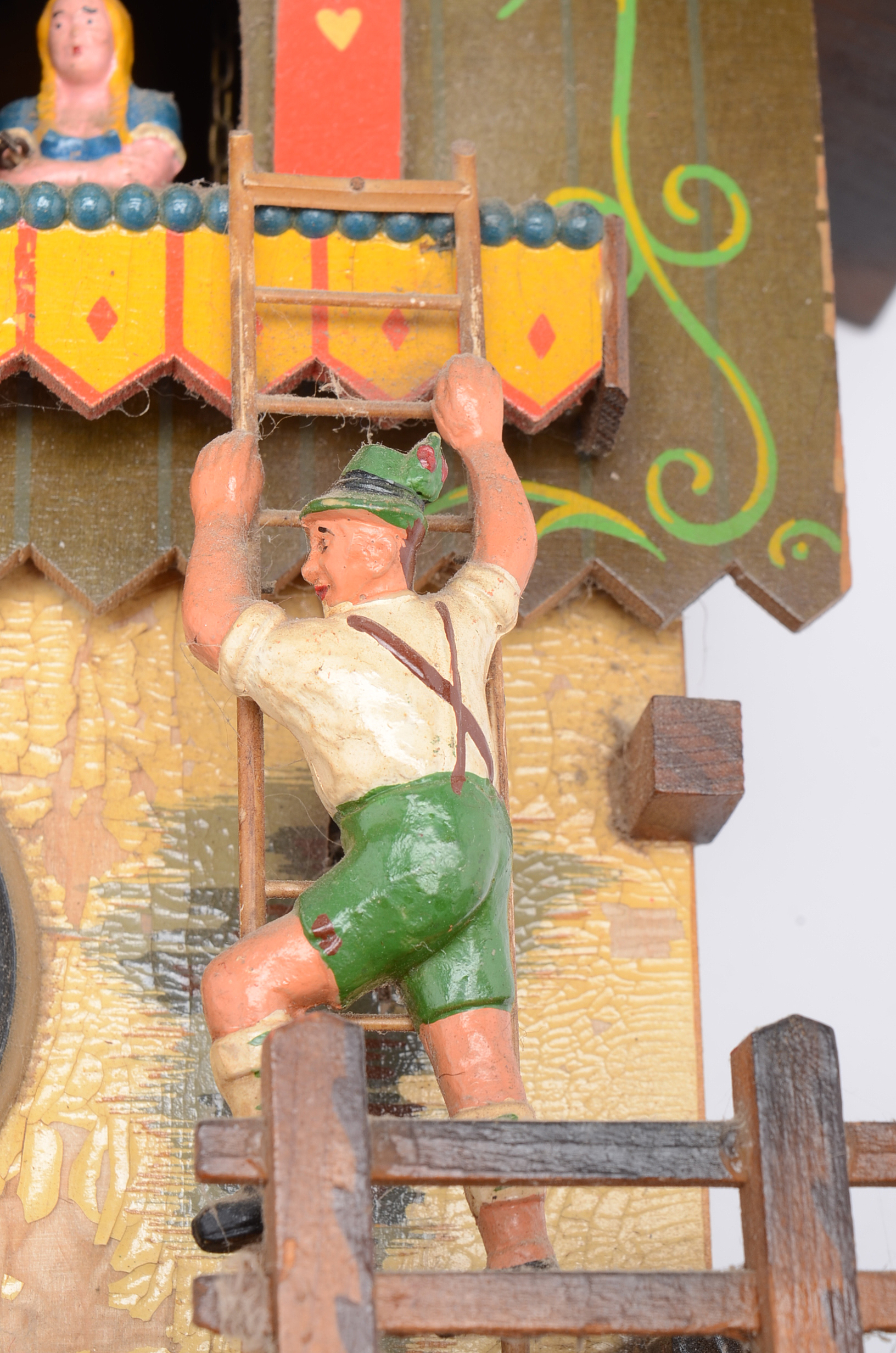 West German Hand Painted Cuckoo Clock