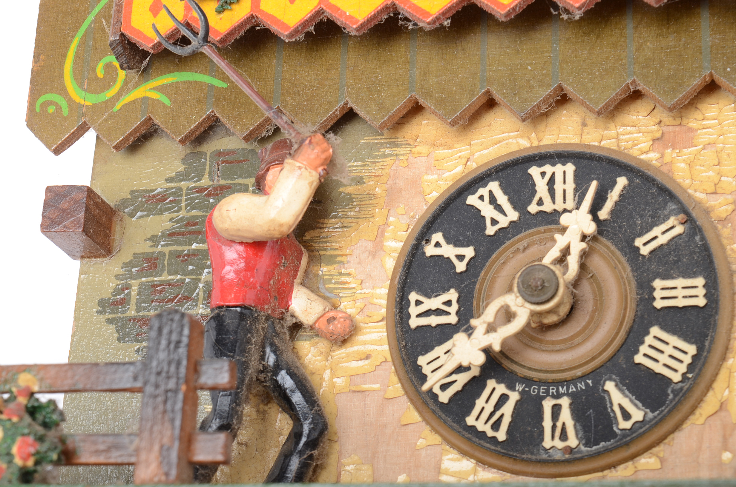 West German Hand Painted Cuckoo Clock