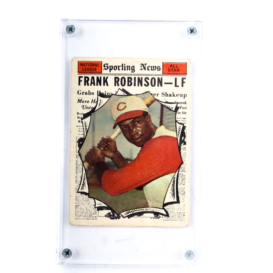 1961 Frank Robinson Reds Topps All-Star Card
