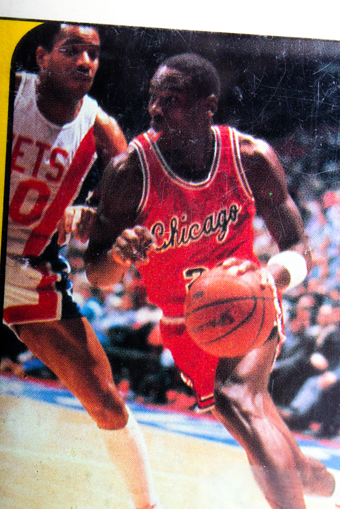 1986 Fleer Michael Jordan Sticker Card