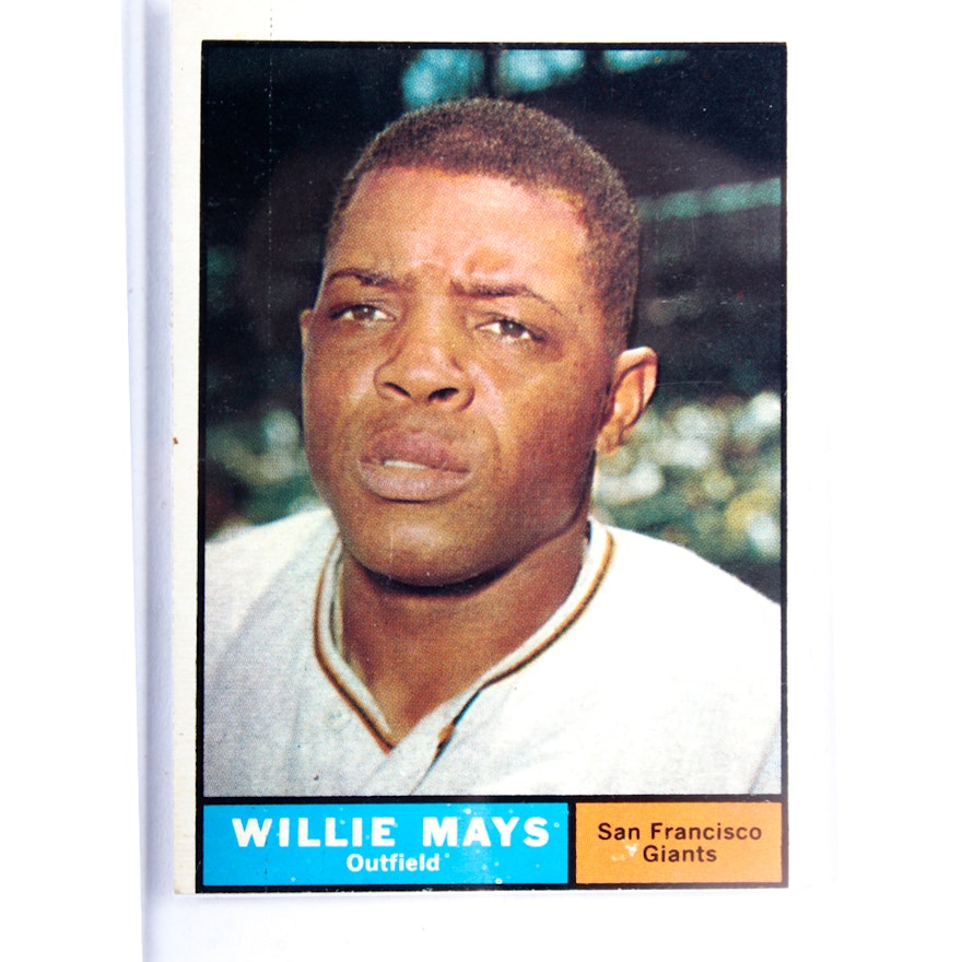 1961 Topps Willie Mays baseball card