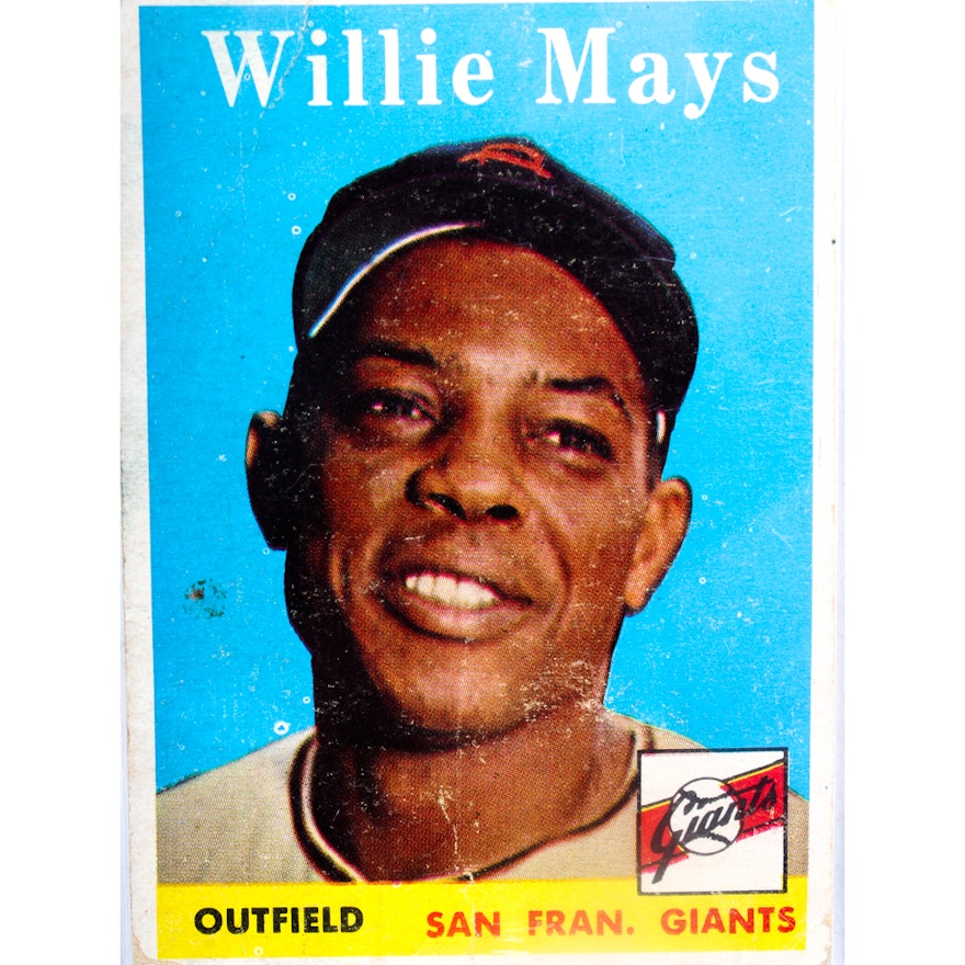 1958 Topps Willie Mays Baseball Card