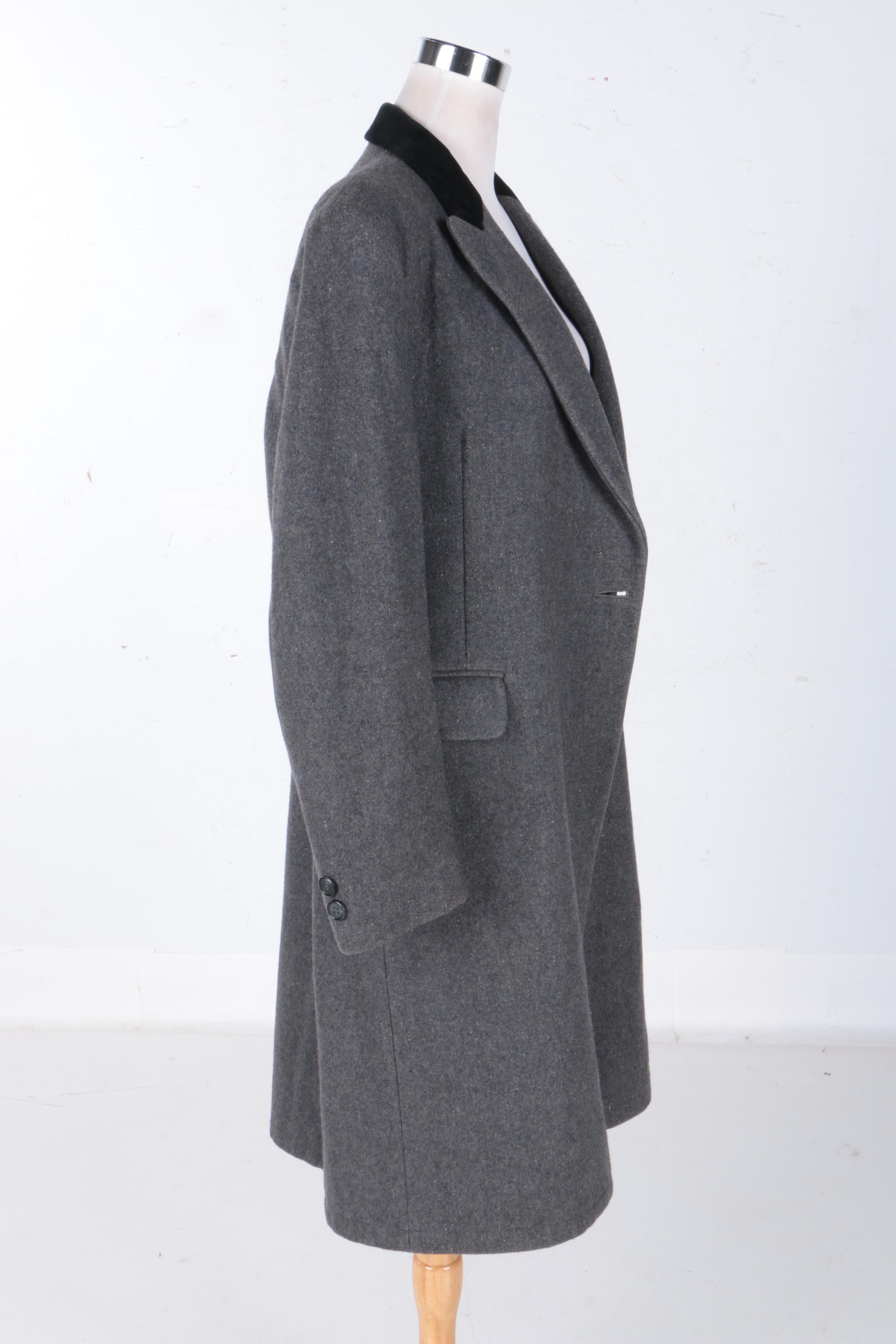 Men's Chesterfield Velvet Collar Coat