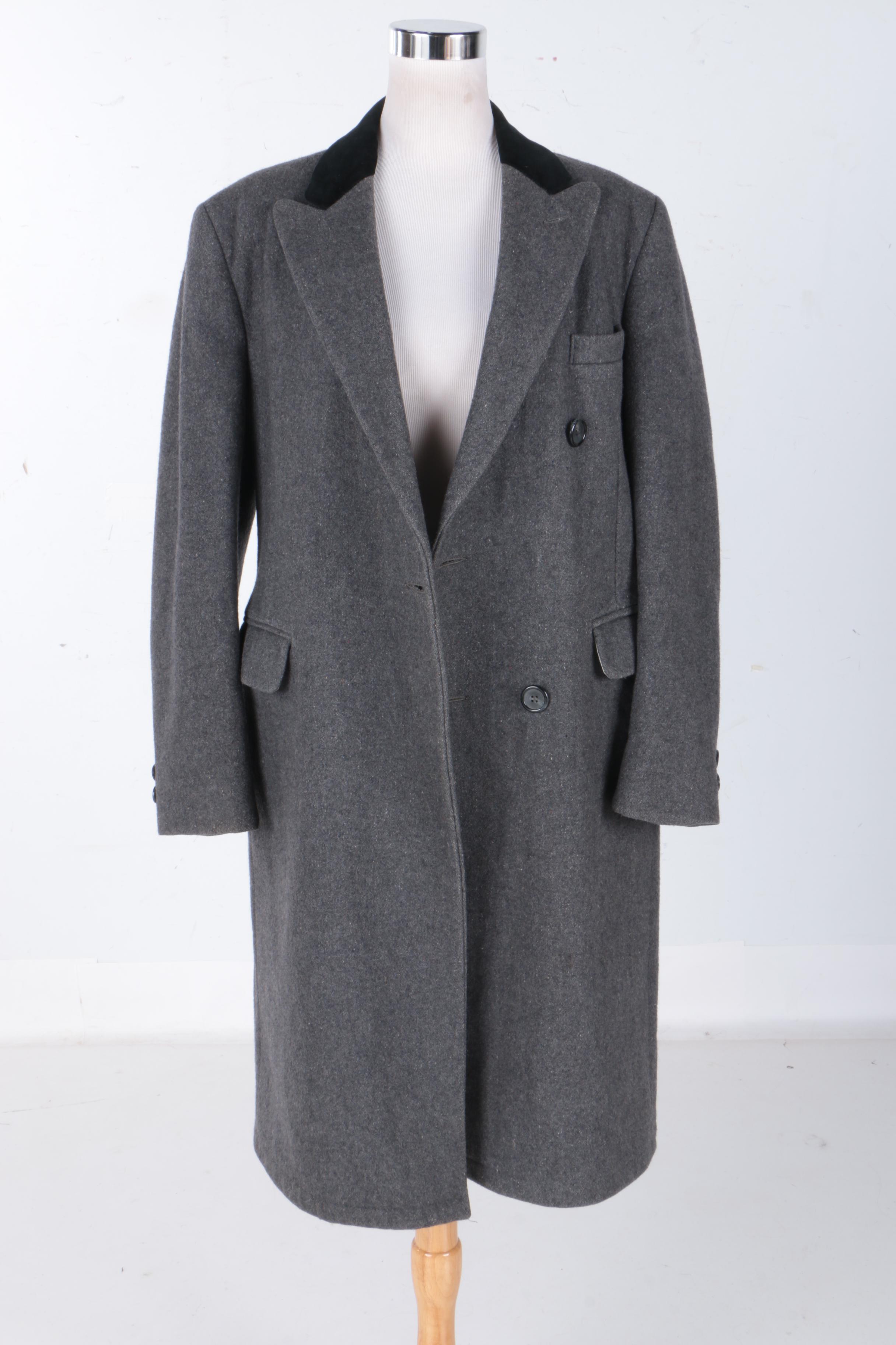 Men's Chesterfield Velvet Collar Coat