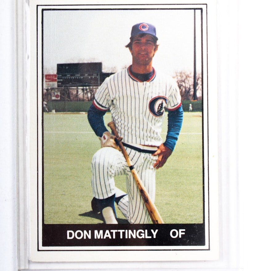 1982 Don Mattingly Minor League Photo Fact Baseball Card