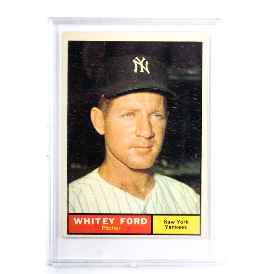 1961 Whitey Ford Topps Baseball Card