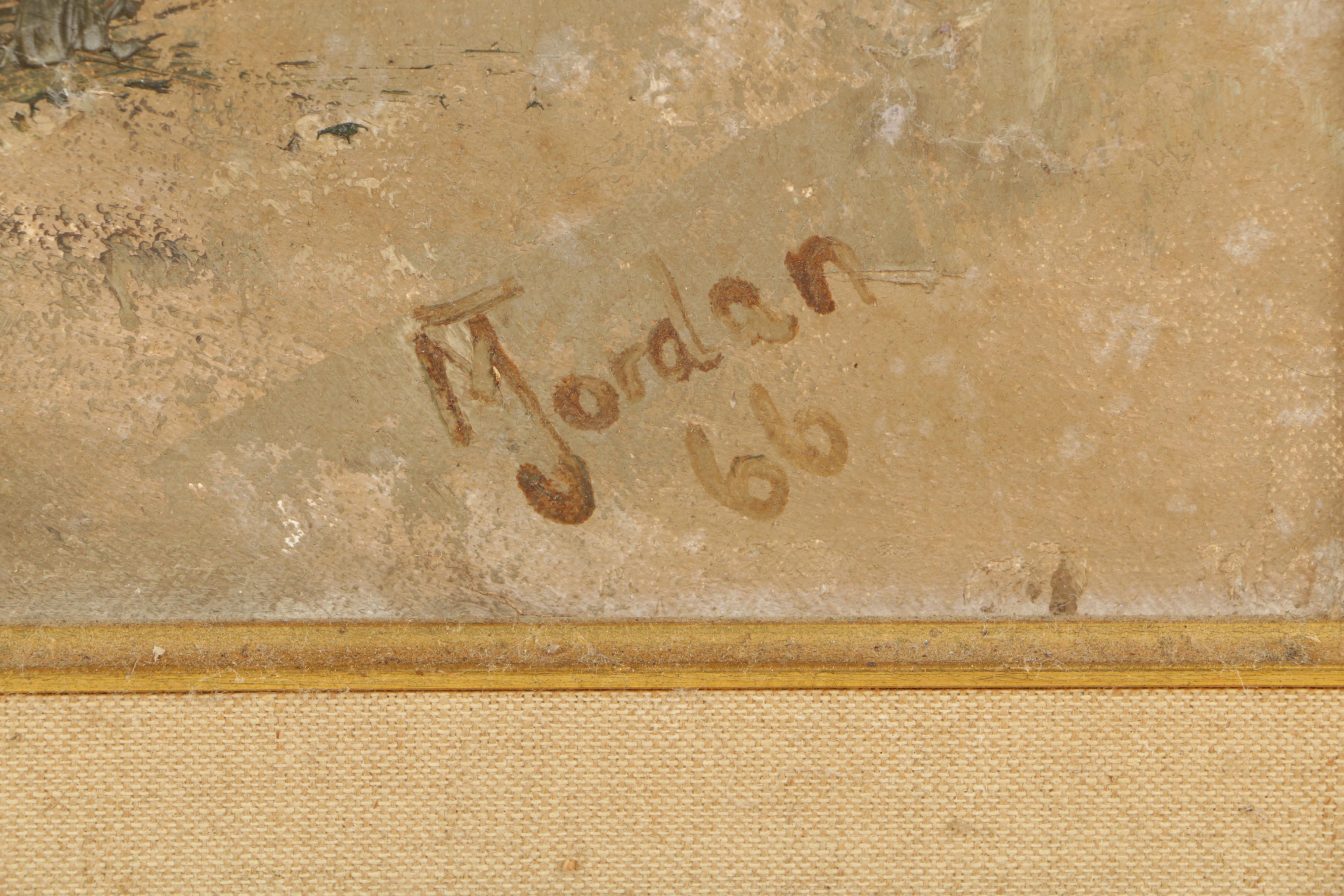 M. Jordan Oil Painting on Canvas of a Beach