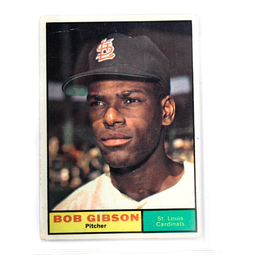 1961 Topps Bob Gibson Baseball Card