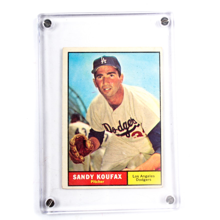 1961 Sandy Koufax Dodgers Topps Baseball Card
