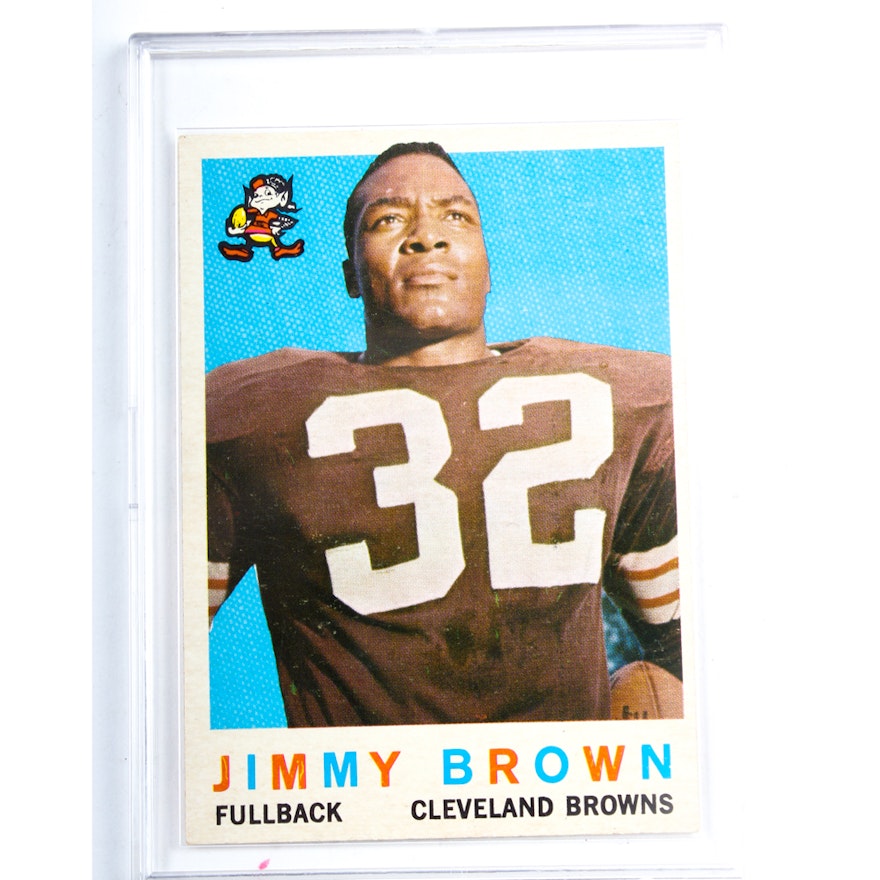 1959 Topps Jimmy Brown Cleveland Browns #10 Football Card