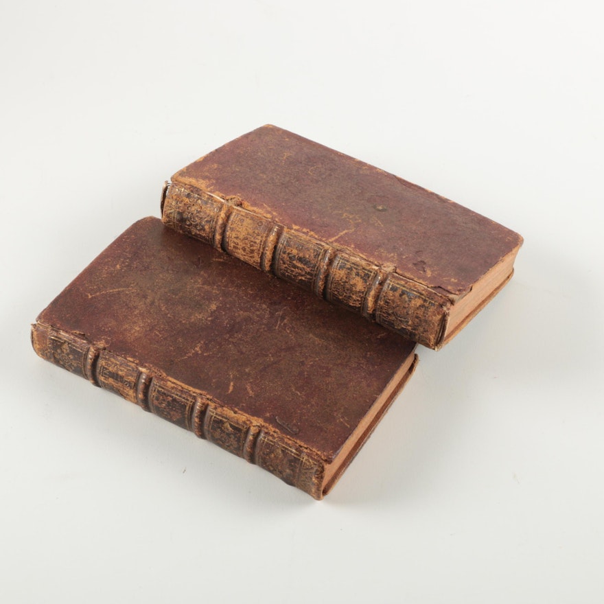 1722 "Oeuvres de Monsieur Campistron" in Two Volumes