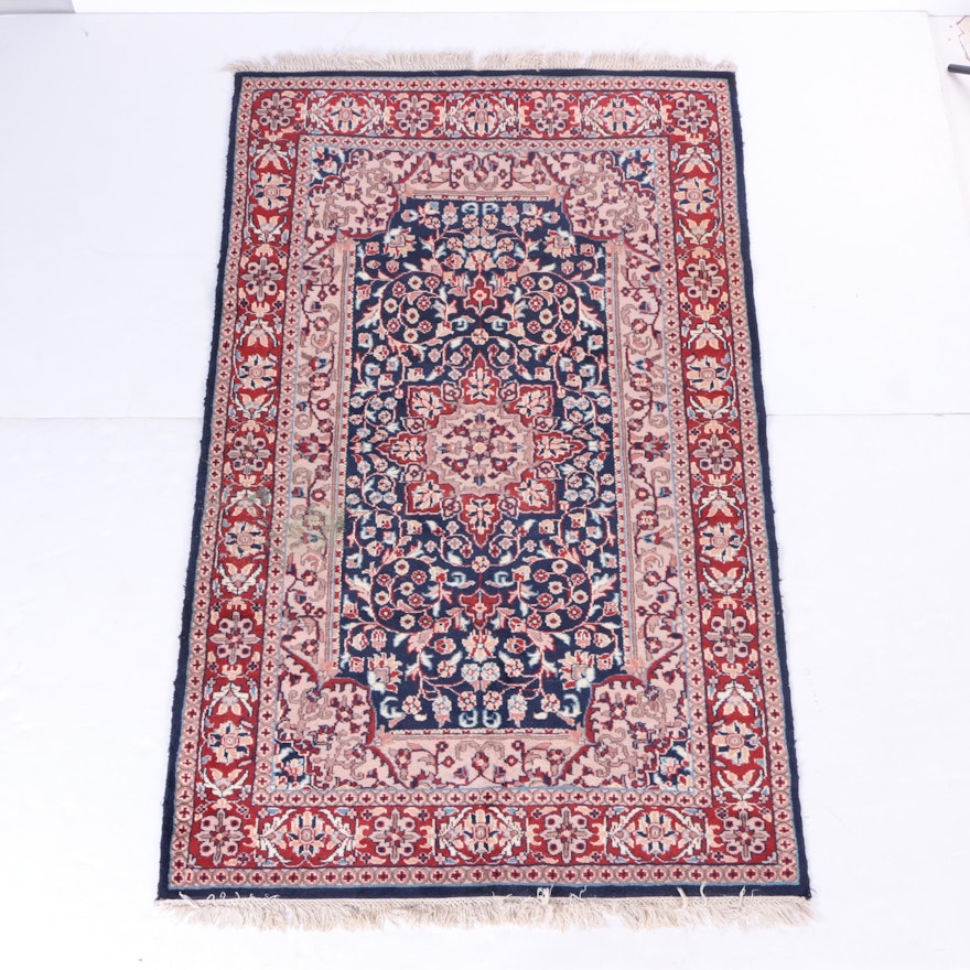 Hand-Knotted Indo-Persian Tabriz Wool Area Rug