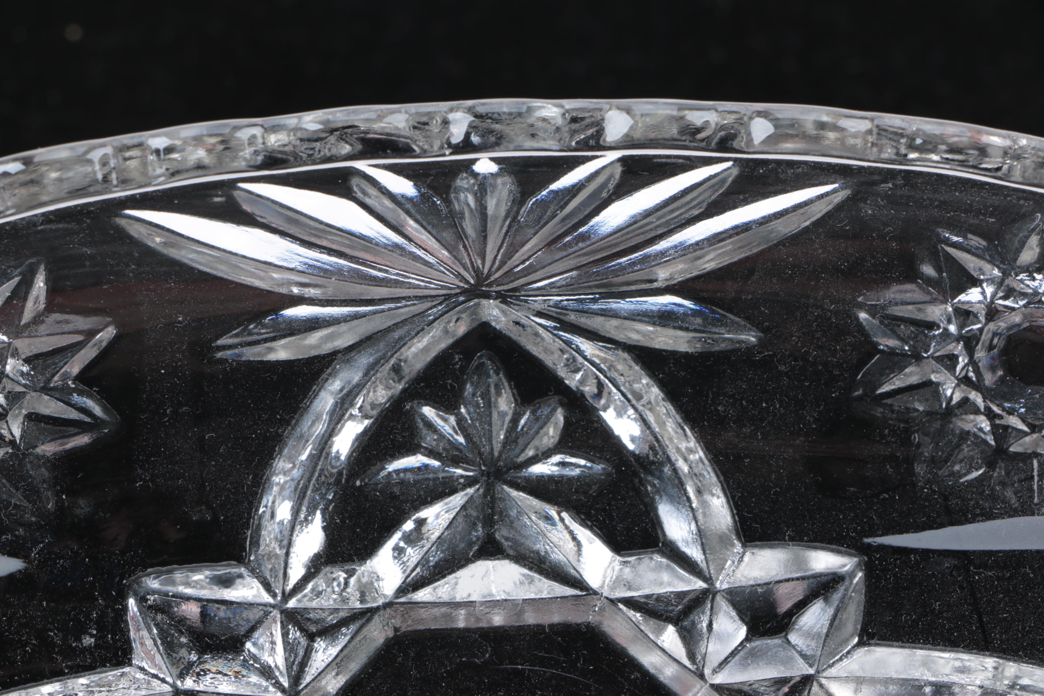 Vintage Pressed Glass Serveware and Ring Holder