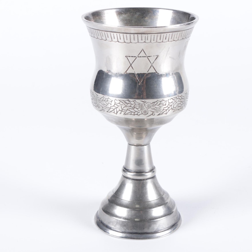 Silver-Plated Kiddush Cup