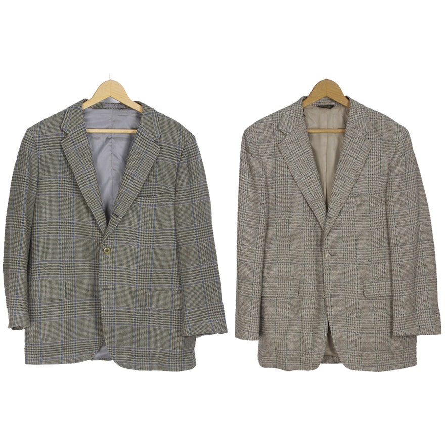 Men's Houndstooth Check Sport Coats