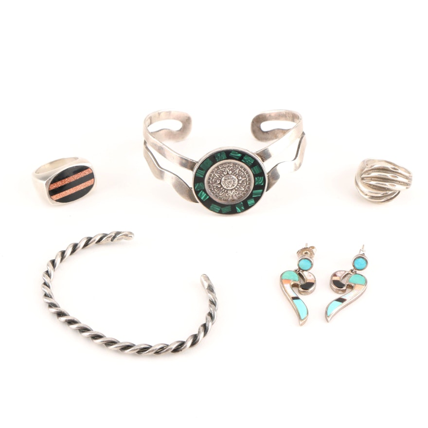 Grouping of Sterling Silver Jewelry