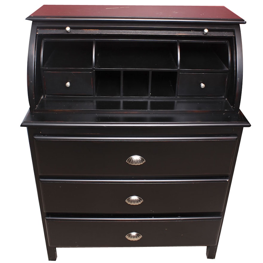 Contemporary Roll Top Butler's Chest