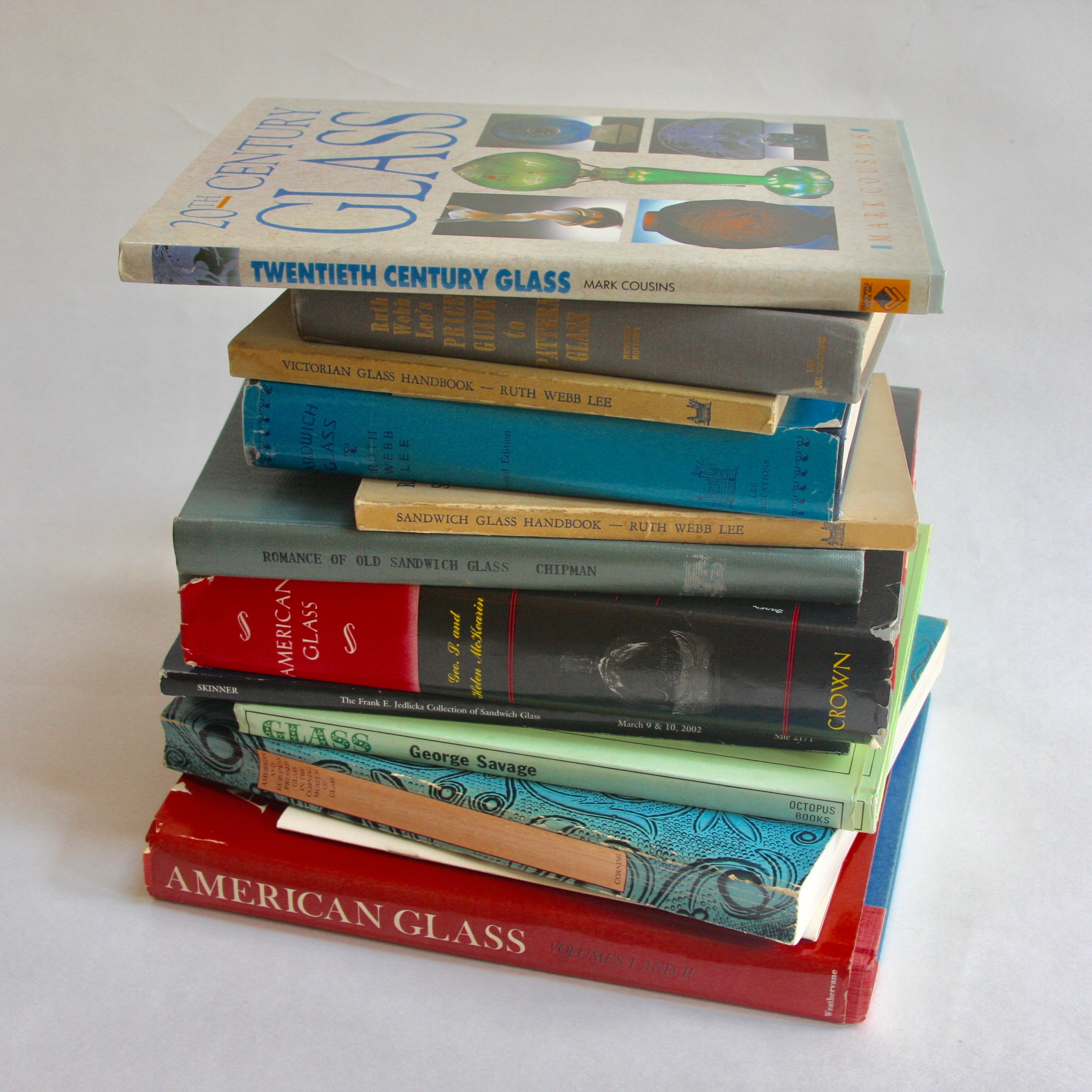 Sandwich Glass, American and European Pressed Glass, and Blown Glass Books