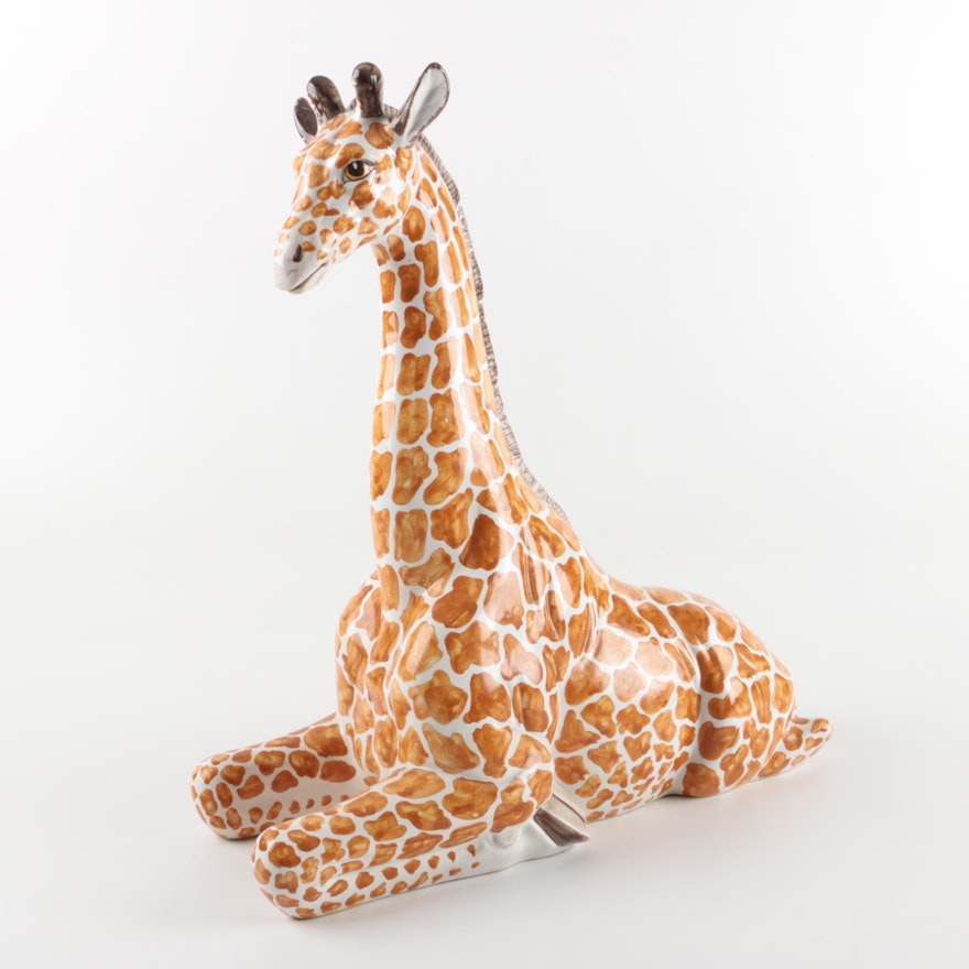 Ceramic Giraffe Figurine