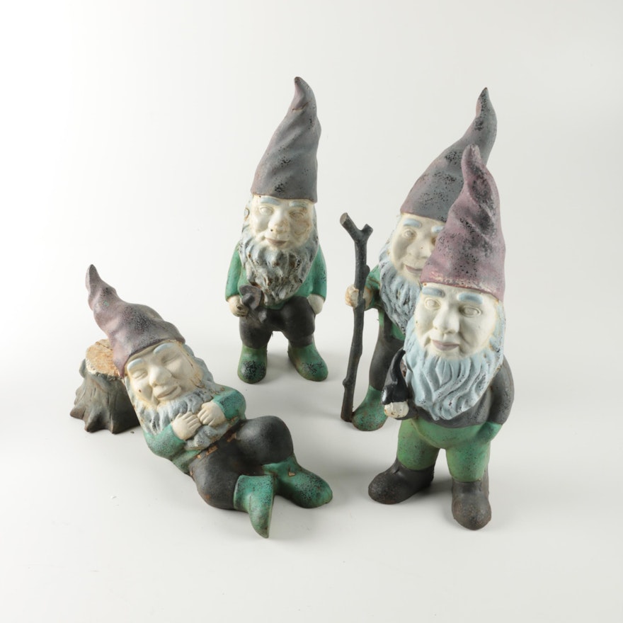 Cast Iron Garden Gnomes