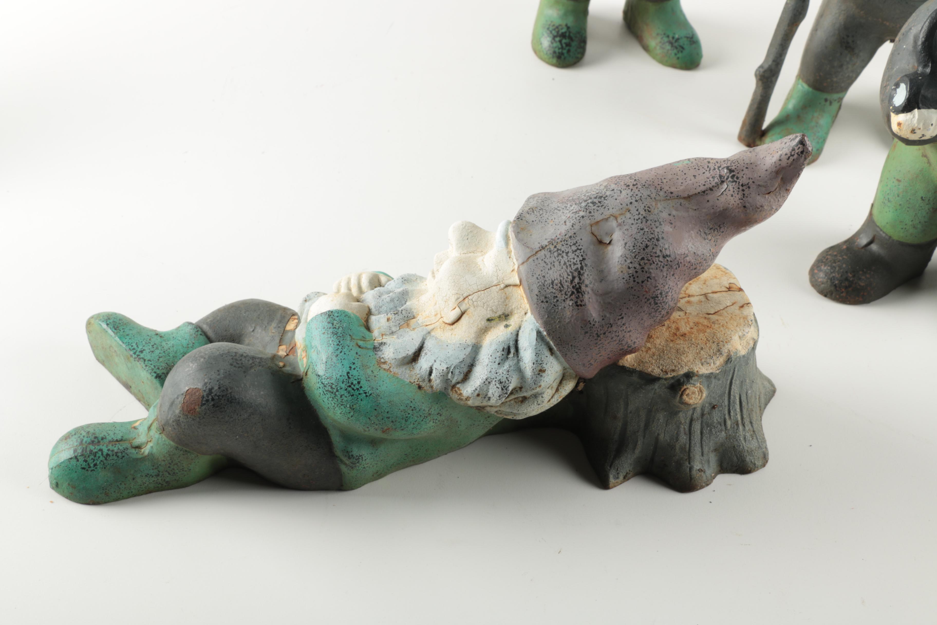 Cast Iron Garden Gnomes